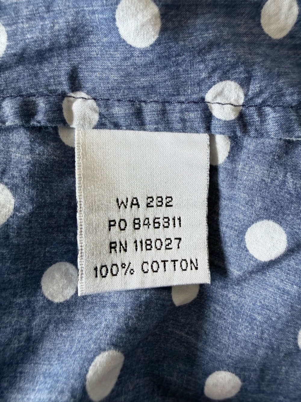 Boden Polka Dot Button Down Shirt size 12 Tailored Scandi Girl Business Casual - Picture 7 of 10